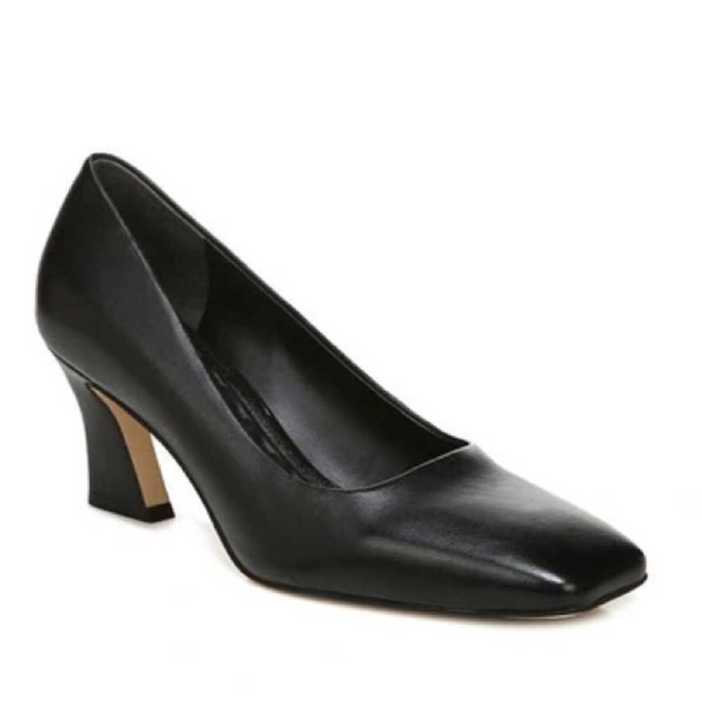 Sarto by Franco Sarto Dina Leather Square Toe Pumps - Picture 4 of 10